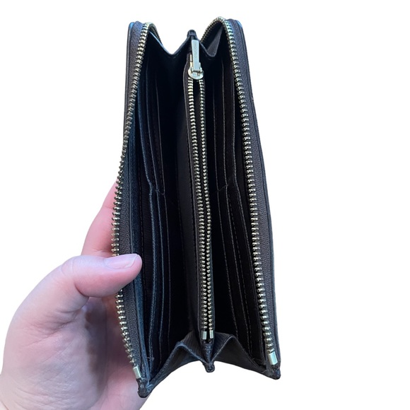 Coach Monogram Large Accordion Zip Wallet - Picture 5 of 7